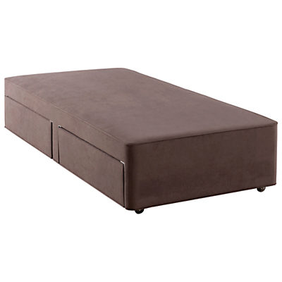 Hypnos Firm Edge 2 Drawer Divan Storage Bed, Single Imperio Grey